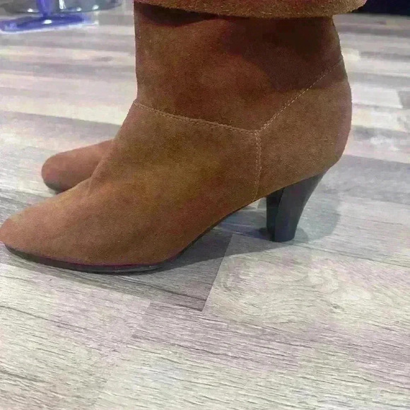 Markon Suede heel boots Leather upper balance man made material. Slightly worn - Picture 3 of 5